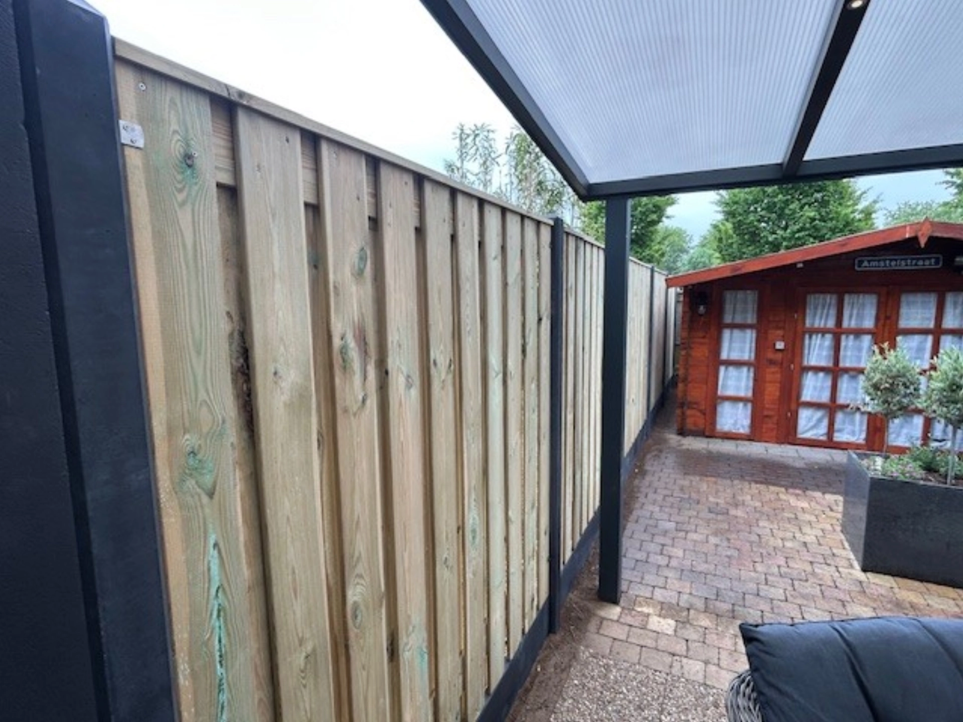 nieuwe schutting druten